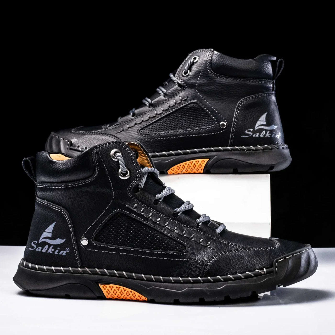 Chaussures montantes en cuir St. Moritz