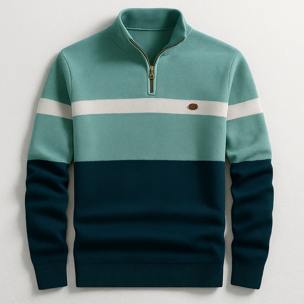 ELSTON HERITAGE | Pull Quarter-Zip Homme