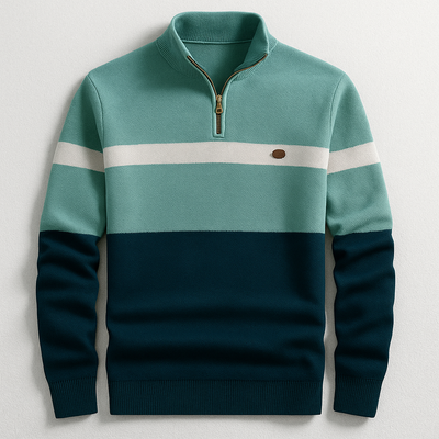 ELSTON HERITAGE | Pull Quarter-Zip Homme