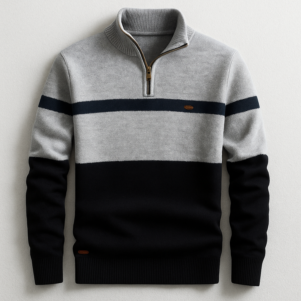 ELSTON HERITAGE | Pull Quarter-Zip Homme
