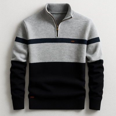 ELSTON HERITAGE | Pull Quarter-Zip Homme