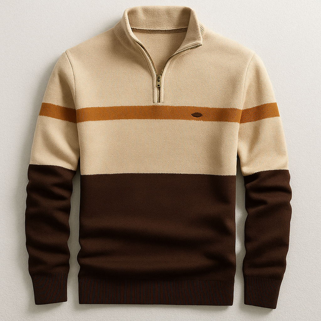 ELSTON HERITAGE | Pull Quarter-Zip Homme